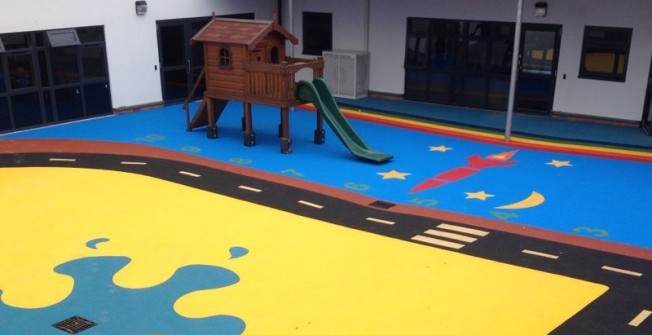 Wet Pour Playground Surfaces in Bridgend